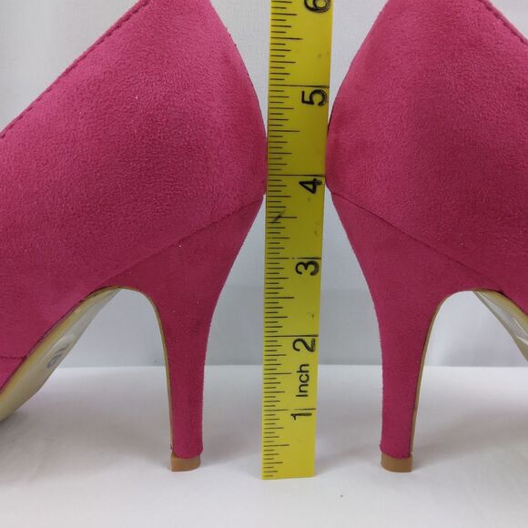 Publicite Pink Heels Pumps Barbiecore Legally Blonde Feminine Women's Size 5 - Picture 13 of 13